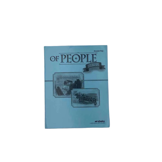 Of People Literature Answer Key A Beka 5th Ed. Language Arts Curriculum on a white background.