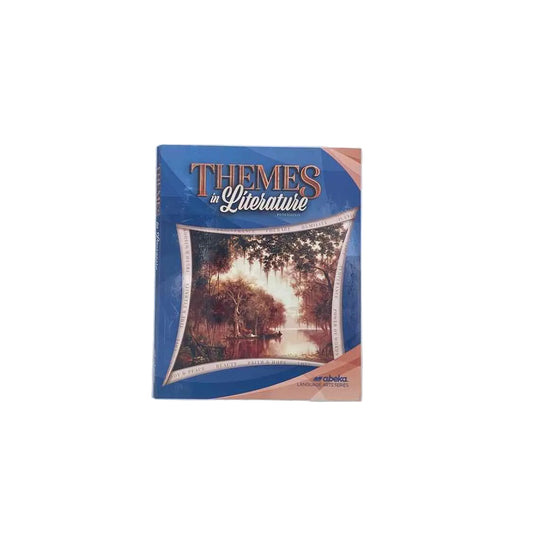 Themes in Literature A Beka 5th Ed. Language Arts Curriculum on a white background.
