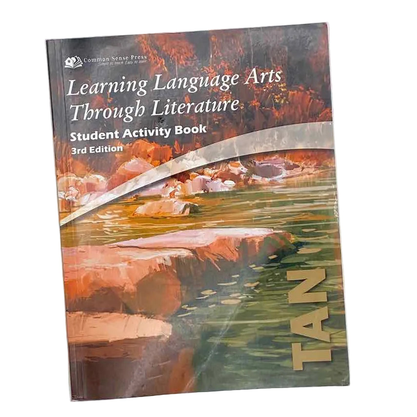 Common Sense Press 6th Grade Activity Book 3rd Ed. Language Arts Curriculum Learning LA Thru Literature Tan Student Activity Book