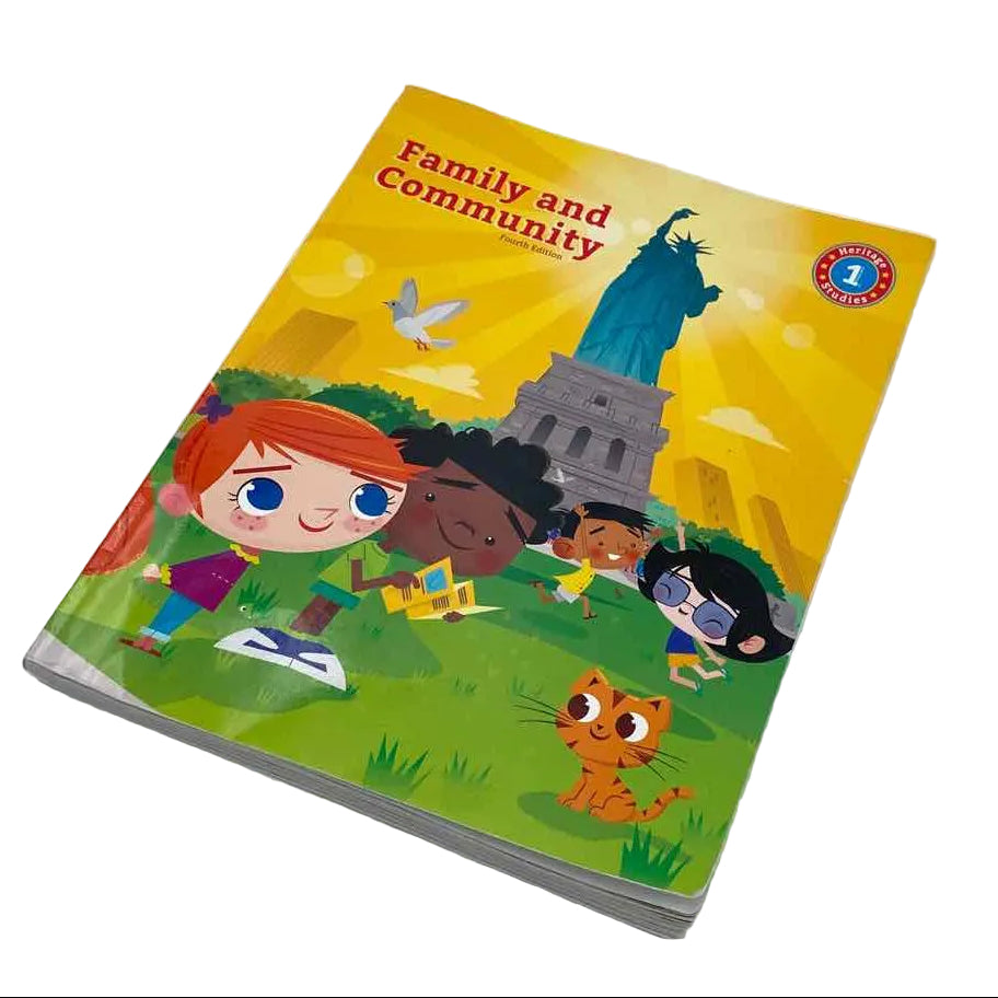 Bob Jones 1st Grade Student Book 4th Ed. Social Studies Curriculum Heritage Studies 1 Family & Community