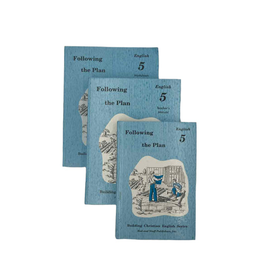 Rod and Staff English 5 Student & Teacher's Books w/Worksheets (3-pc set)