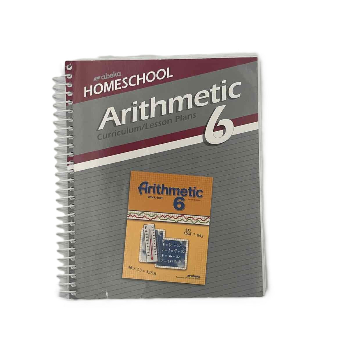 A Beka Arithmetic 6 4th Ed. Curriculum/Lesson Plans on a white background.