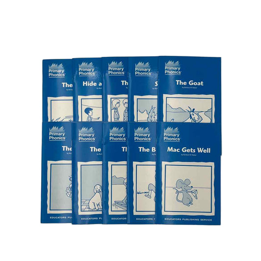 K-2nd Grade Primary Phonics 2 Set of 10 Storybooks Barbara W. Makar