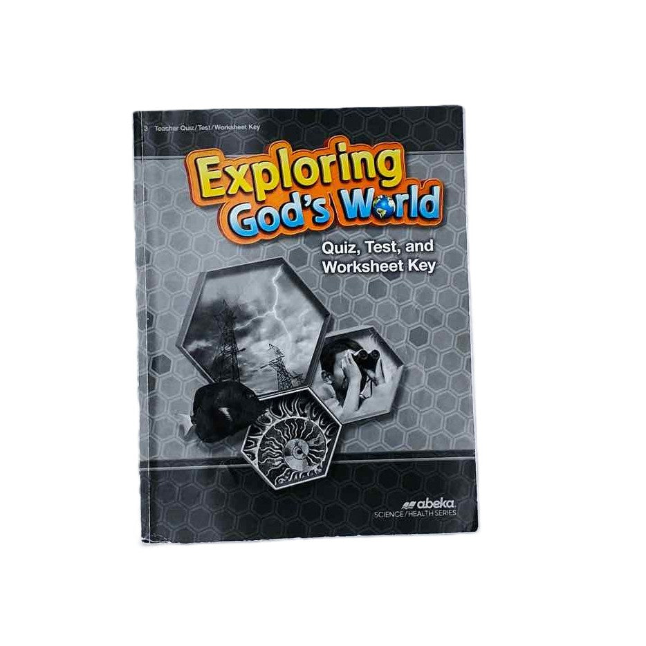 Abeka 3rd Grade Exploring God's World Quiz, Test, and Worksheet Key