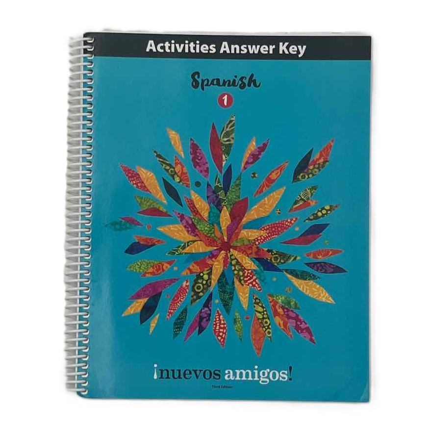 Bob Jones Spanish 1 Nuevos Amigos Activities Answer Key 3rd Ed. on a white background.