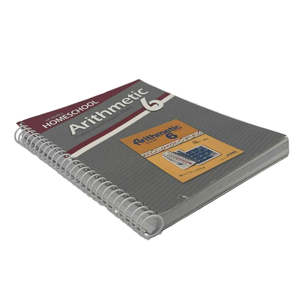 A Beka Arithmetic 6 4th Ed. Curriculum/Lesson Plans on a white background.