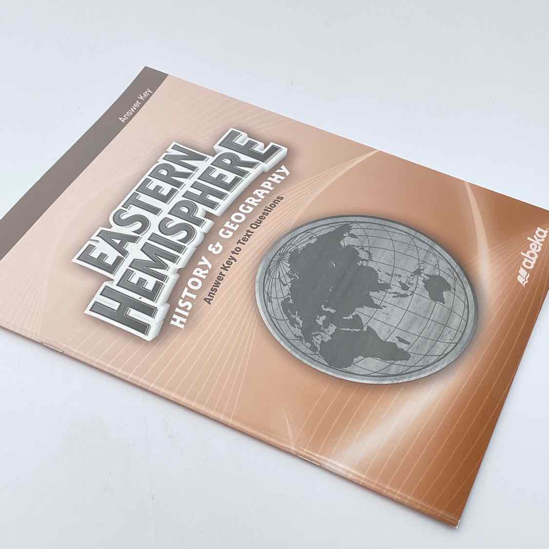 A Beka 5th Grade Eastern Hemisphere History & Geography Text Answer Key 1st Ed. History Curriculum