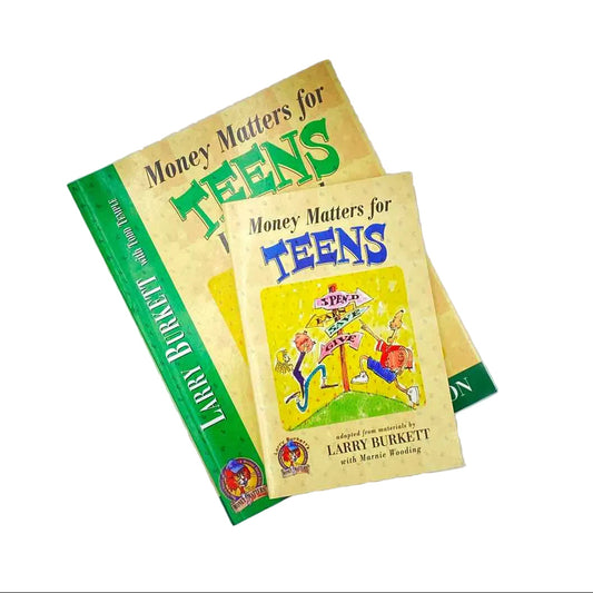 Money Matters for Teens Book & Workbook Set on a white background.