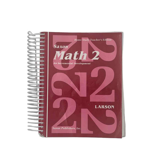 Saxon Math 2 Home Study Teacher's Edition