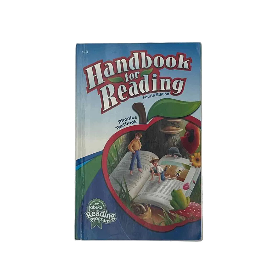 A Beka 1st-3rd Grade Handbook for Reading Phonics Textbook on a white background.