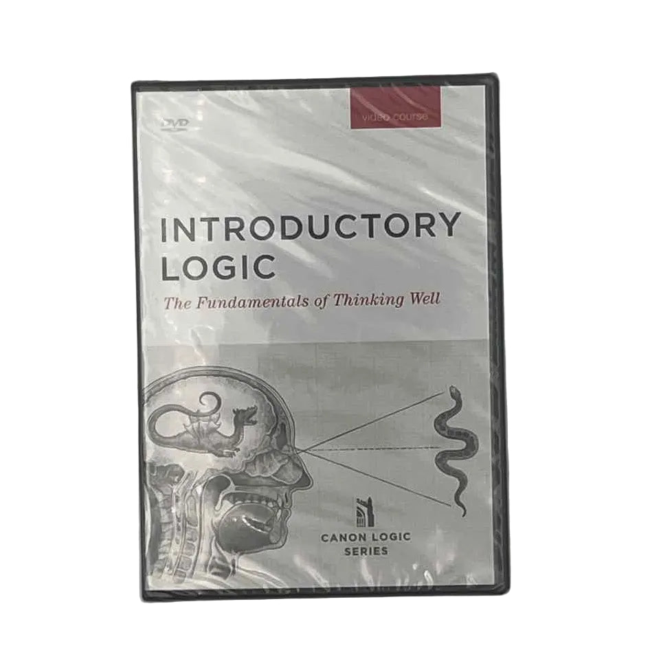 Canon Press Introductory Logic DVD Set on a white background.