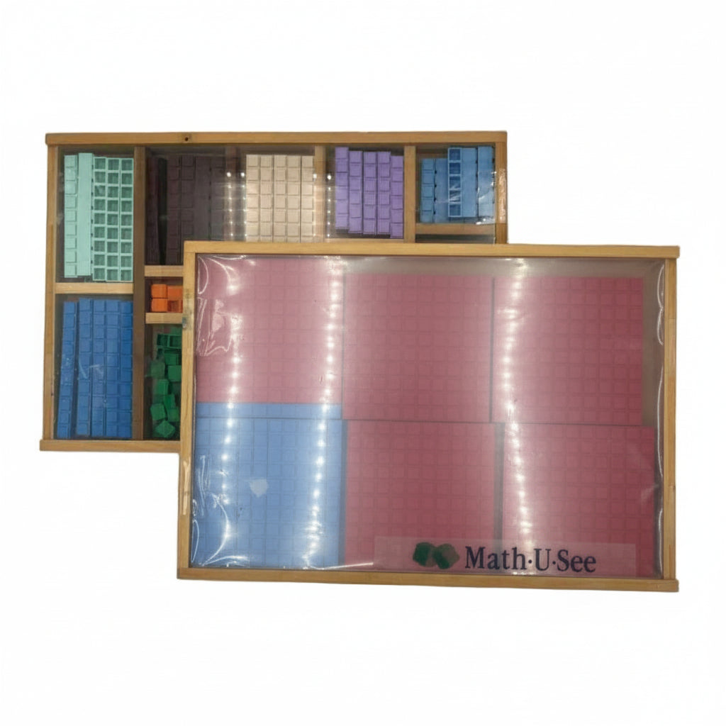 Math-U-See  Integer Block Kit in Boxes w/ Additional tens & ones (2-pc set)