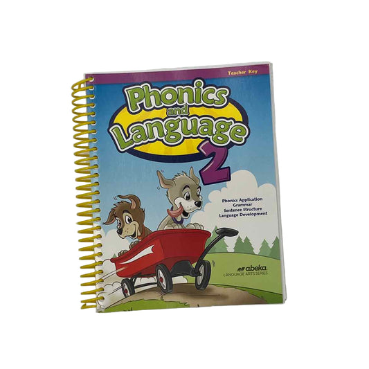 A Beka 2nd Grade Phonics & Language 2 Teacher Key 1st Ed.