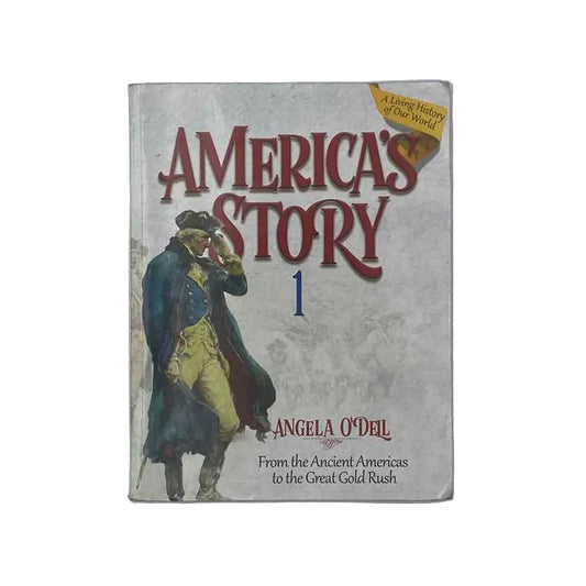 MasterBooks 3rd-6th Grade Student Book Angela O'Dell History Curriculum on a white background.