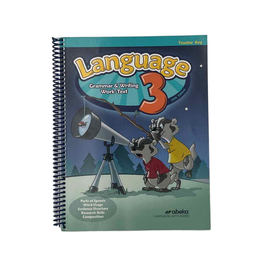 A Beka 3rd Grade Language 3 Teacher Key