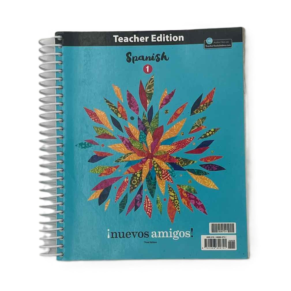 Bob Jones BJU Spanish 1 Nuevos Amigos Teacher Edition 3rd Ed. on a white background.