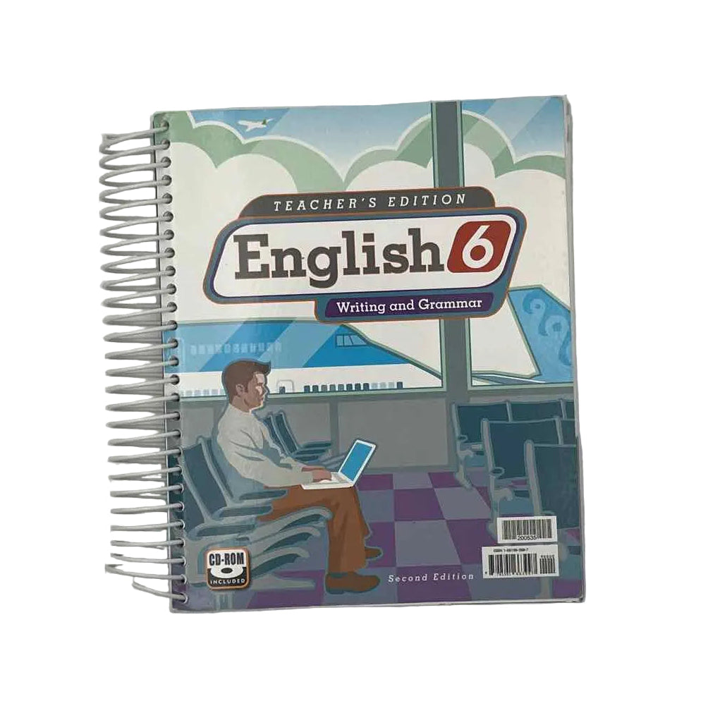 BJU Press English 6 Teacher's Edition on a white background.