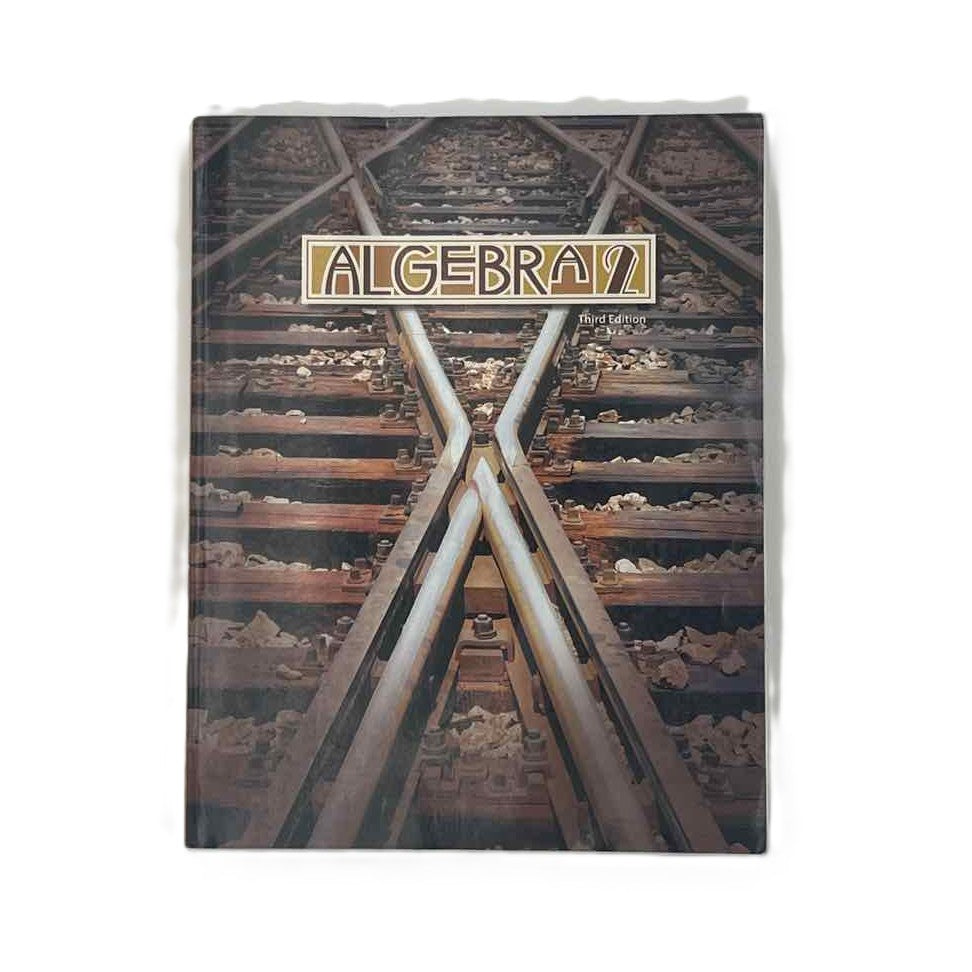 Bob Jones Algebra 2 Student Text 3rd Ed. on a white background.