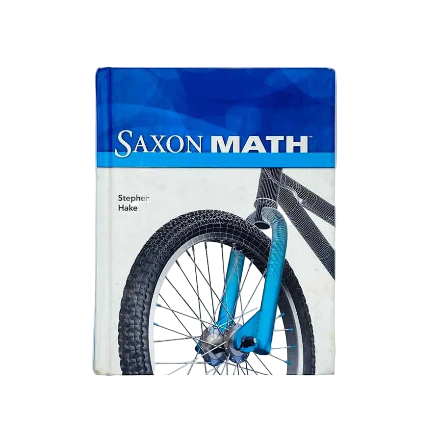 Saxon Math Intermediate 3 Textbook on a white background.