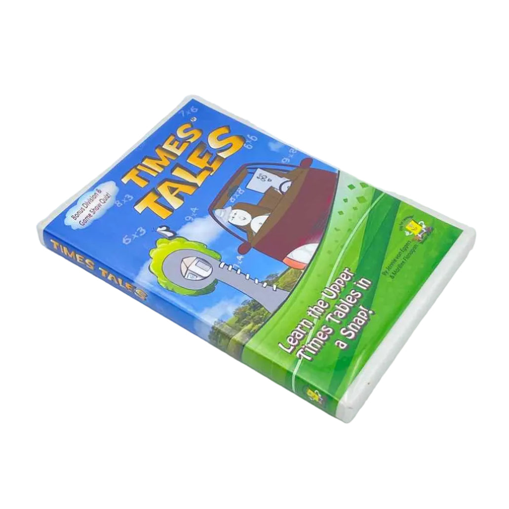 2nd-6th Grade Times Tales DVD &amp; CD Set (2015 ed) Math Curriculum on a white background.