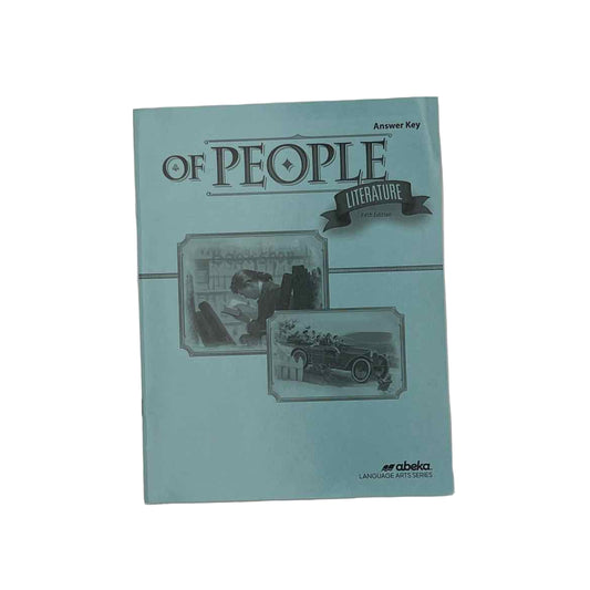A Beka 7th Grade Of People Literature Test Key