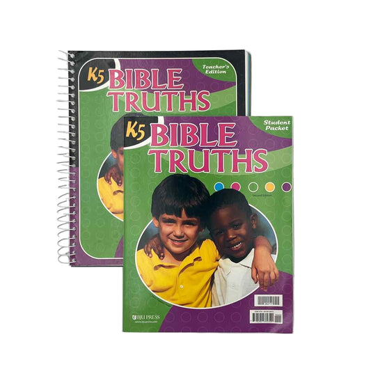 Bob Jones K5 Bible Truths (2nd Ed.) Teacher Book & Student Packet