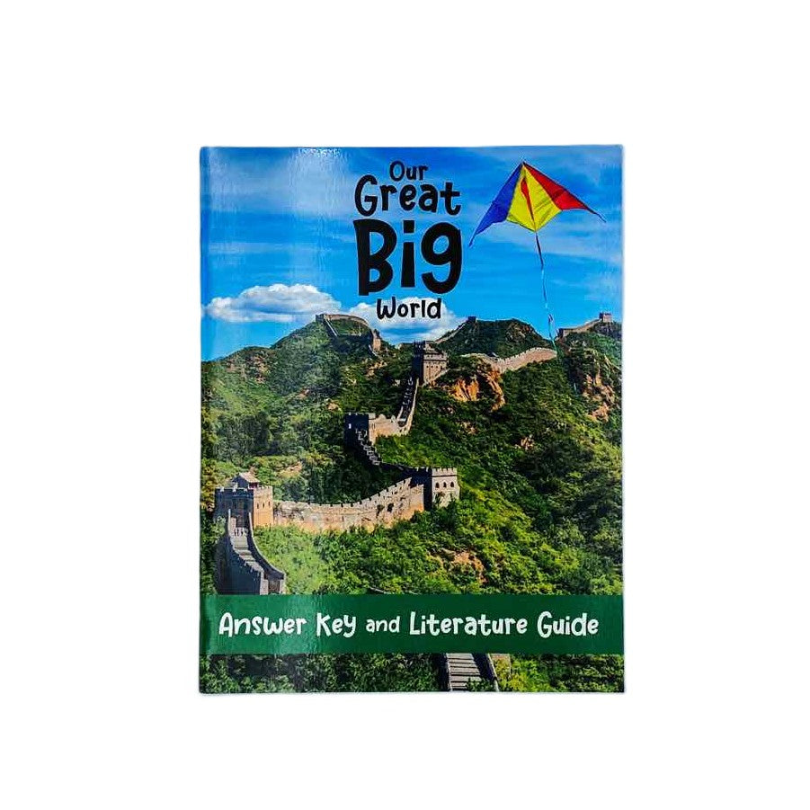 Notgrass Our Great Big World Text Lesson Review, Answer Key & Folktales & Songs Set Geography Curriculum