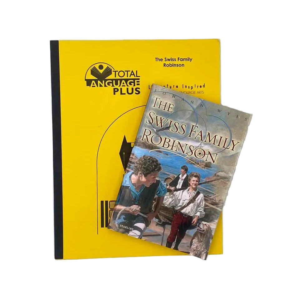 Total Language Plus 3rd-12th Grade Complete Set Language Arts Curriculum The Swiss Family Robinson Study Guide & Book Set