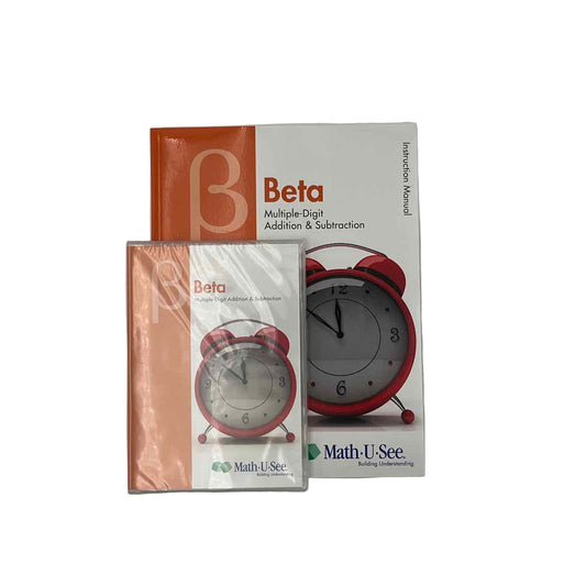 Math-U-See 1st-2nd Grade Beta - Multiple Digit Addition & Subtraction Instruction Manual & DVD Set