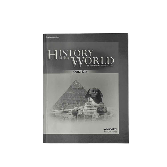 A Beka 7th Grade History of the World Teacher Quiz Key