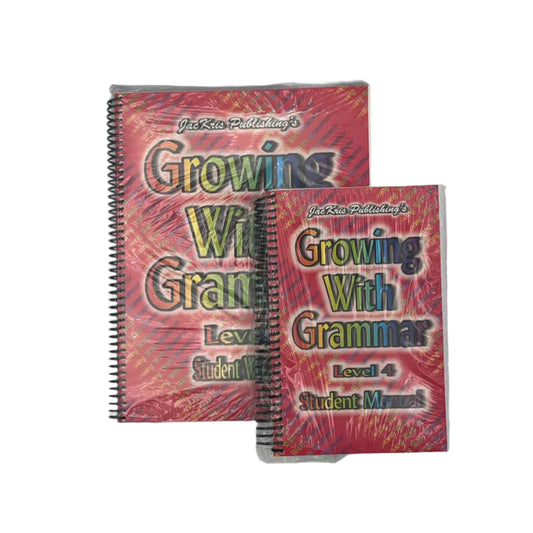 JacKris Publishing 4th Grade Growing With Grammar Lvl. 4 Complete Set *NEW*