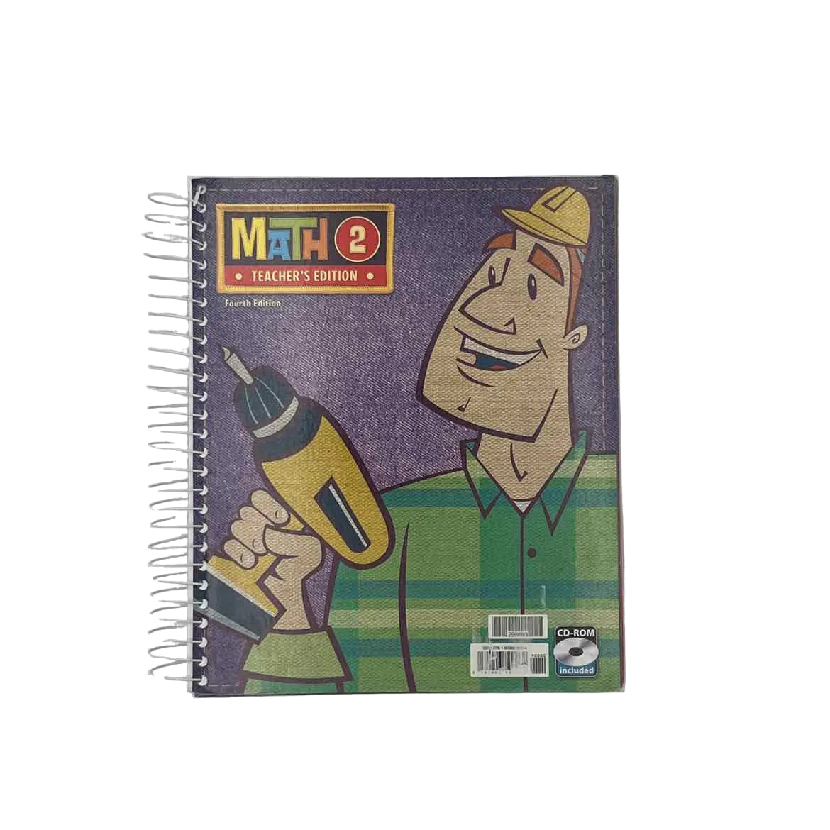 Bob Jones Math 2 Teacher's Edition - 4th Ed. on a white background.