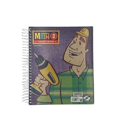 Bob Jones Math 2 Teacher's Edition - 4th Ed. on a white background.