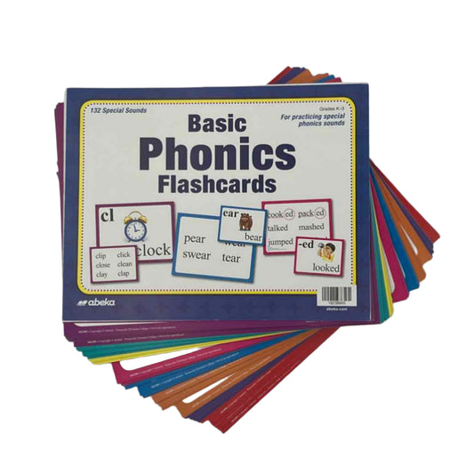 A Beka K-2nd Grade Basic Phonics Flashcards Set