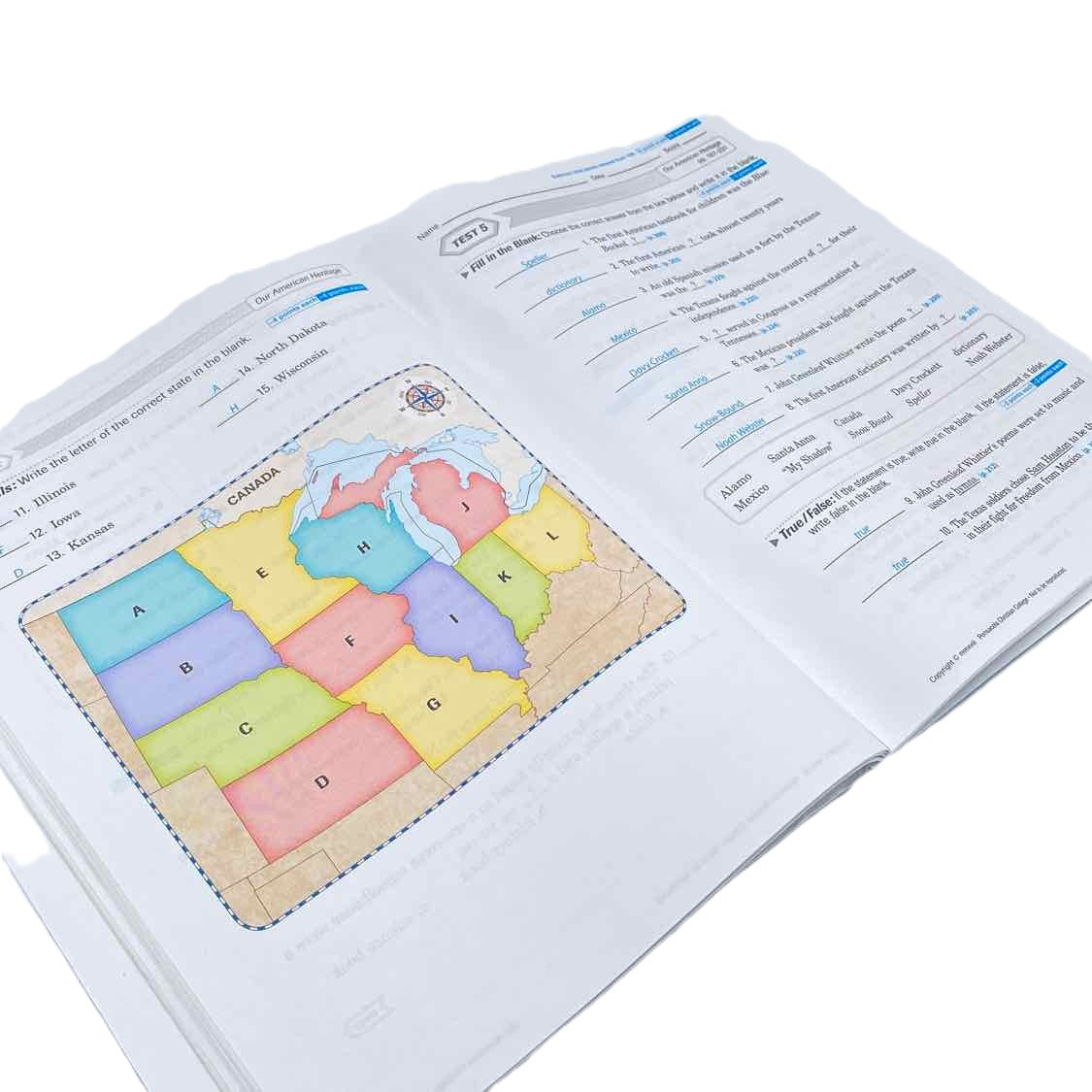 Abeka 3rd Grade Our American Heritage Quiz and Test Key