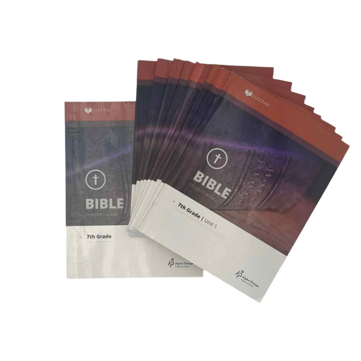 Alpha Omega Publications LIFEPAC Bible 7 Complete Set