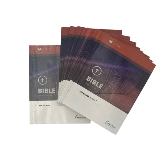 Alpha Omega Publications LIFEPAC Bible 7 Complete Set