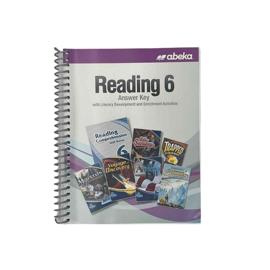 A Beka 6th Grade Reading 6 Answer Key 1st Ed.