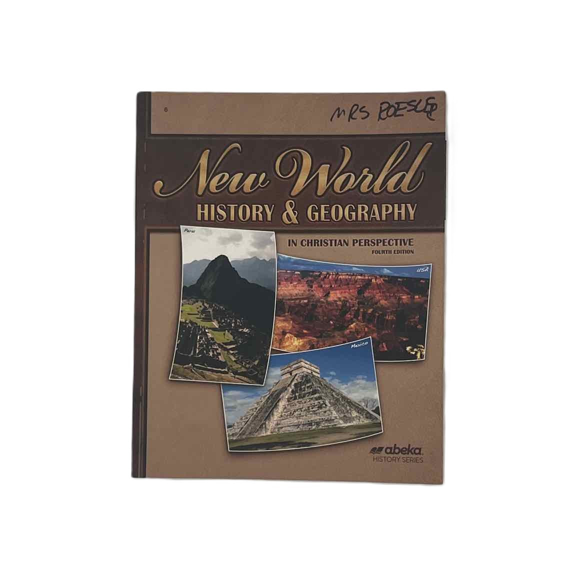 A Beka New World History and Geography (marking throughout)