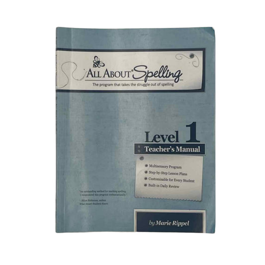 All About Spelling Lvl. 1 Teachers Manual