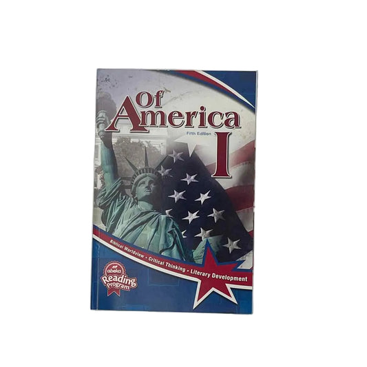 A Beka Of America I Reader 5c 5th Ed. on a white background.