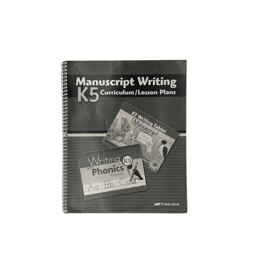 A Beka K5 Manuscript Writing Curriculum/Lesson Plans (5th Ed.)