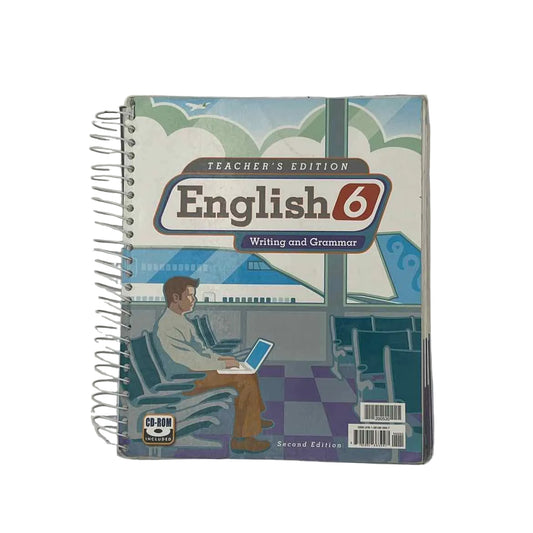 Bob Jones English 6 Teacher's Edition w/CD ROM (mild water damage)