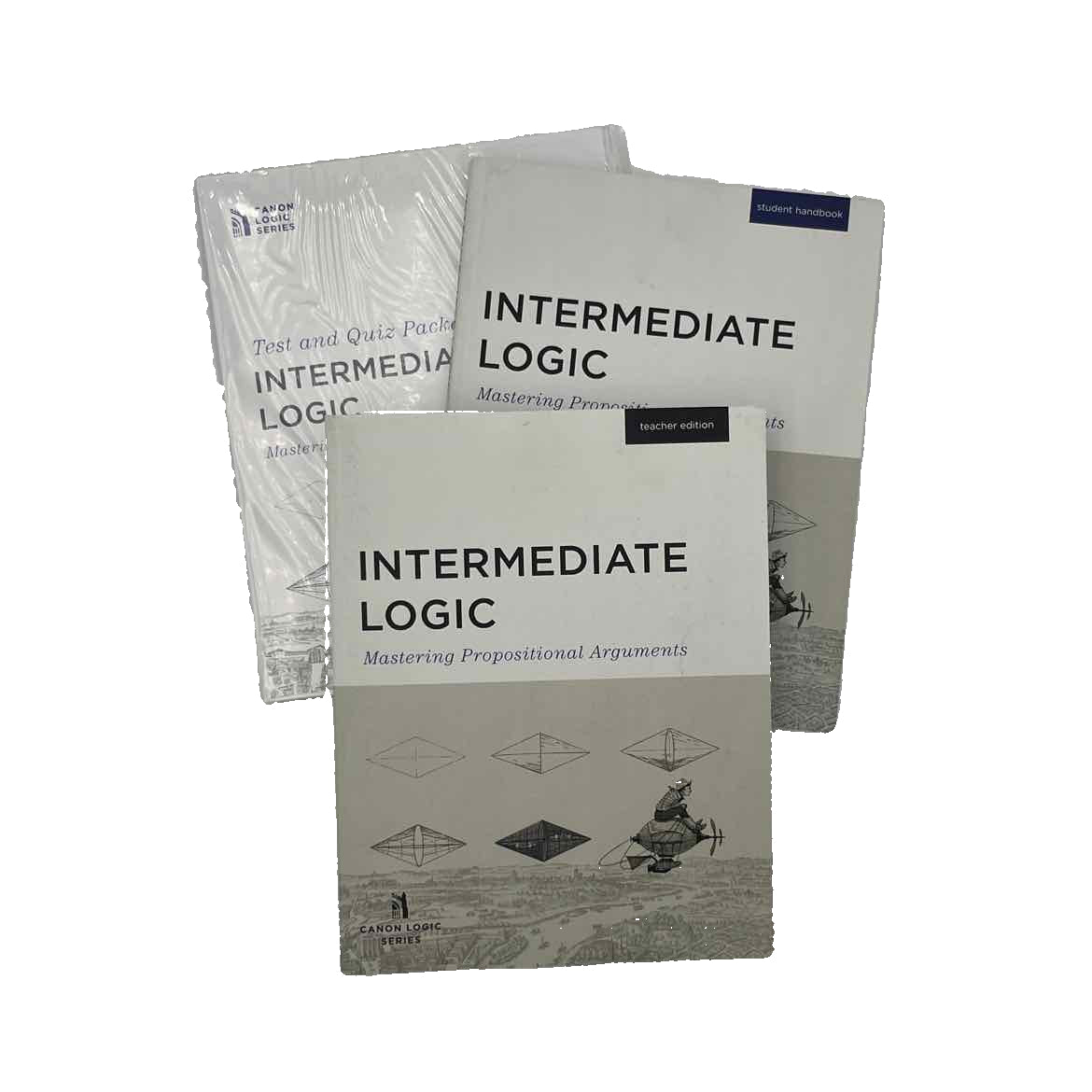 Canon Press 9th-12th Grade Intermediate Logic Student & Teacher Books & Test/Quiz Packet Complete Set 3rd Ed.