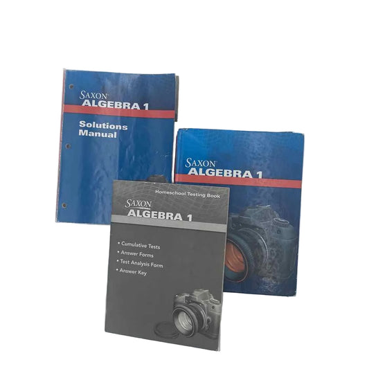 Saxon Math Curriculum on a white background.