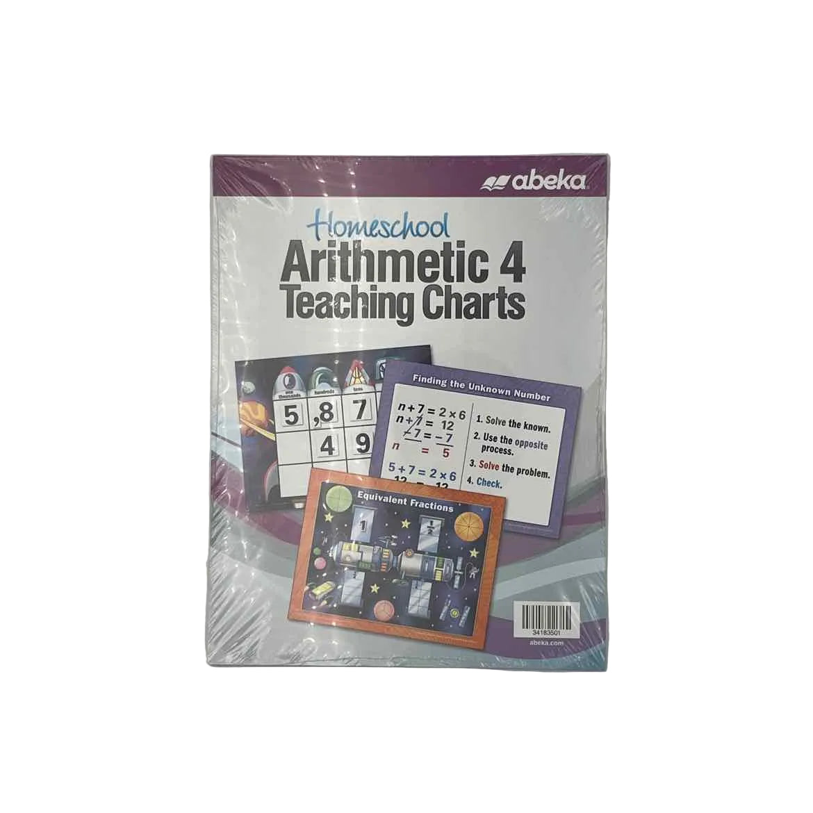 A Beka Homeschool Arithmetic 4 Teaching Charts *NEW* on a white background.