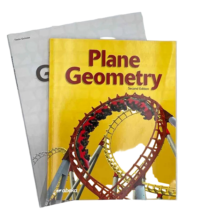 A Beka 11th Grade Complete Set 2nd Ed. Math Curriculum Plane Geometry Student Book & Tests/Quizzes Book