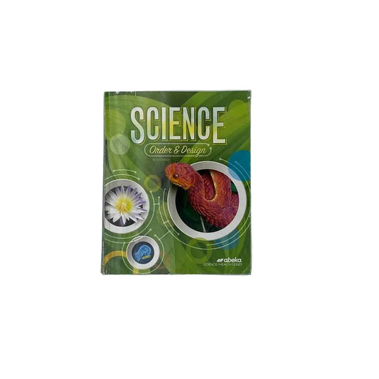 Science Order & Design Textbook A Beka 2nd Ed. Math Curriculum on a white background.